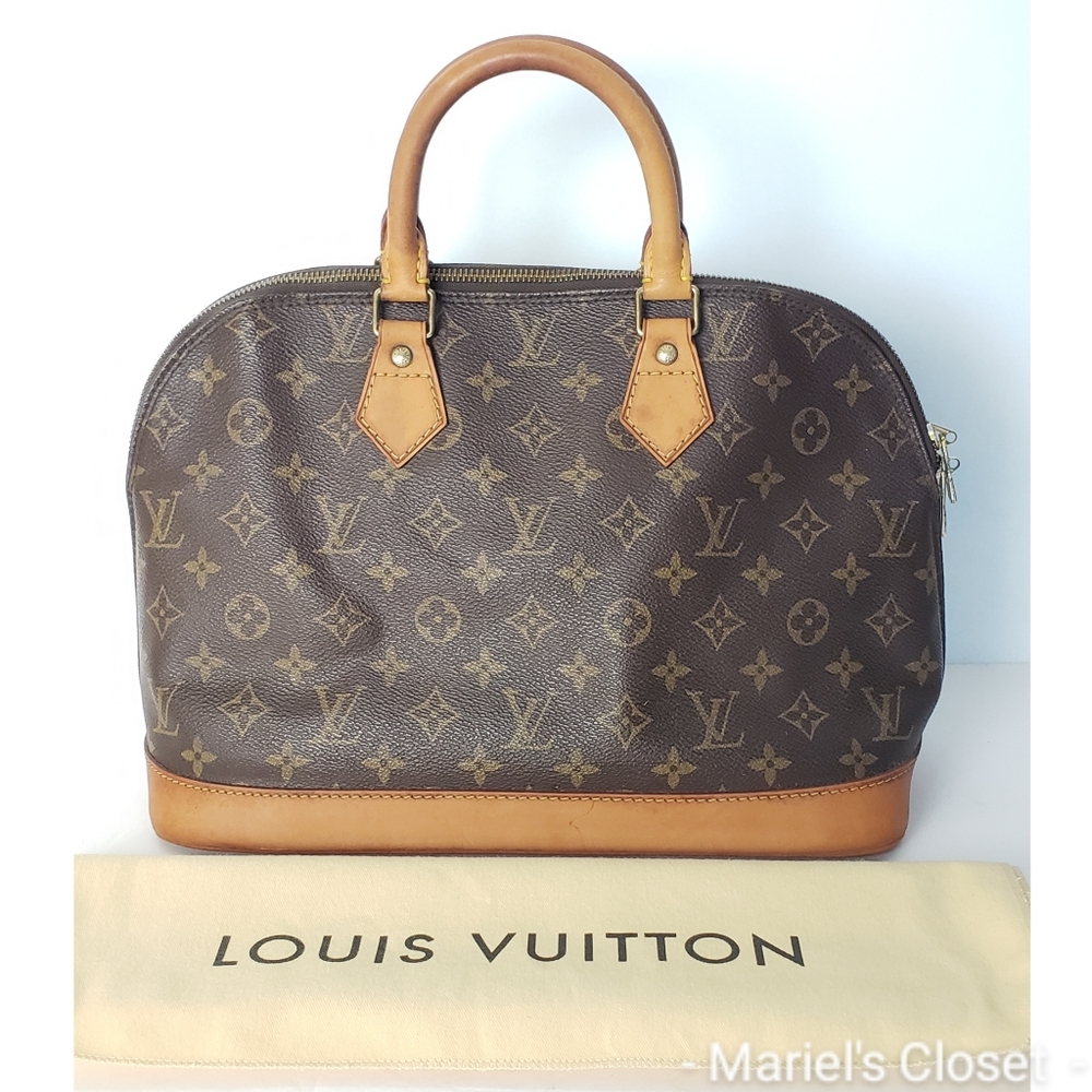 Louis Vuitton Brown and Tan Monogram Bag